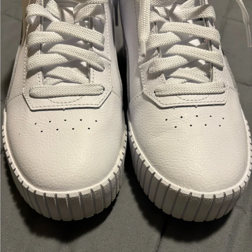 PUMA Carina Mid White Hightop Sneakers Womens Size 7.5 - Picture 6 of 9